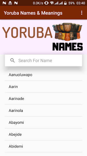 Yoruba Names and Meanings (Males, Females & Twins) Screenshot 1