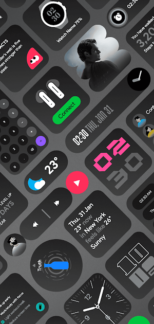DarkGlass Widgets Screenshot 2