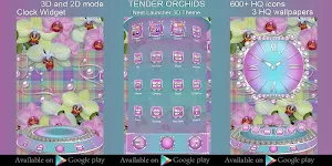 Tender Orchids Go Keyboard theme Screenshot 3