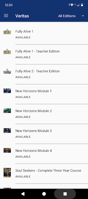 Veritas Education Portal Screenshot 3