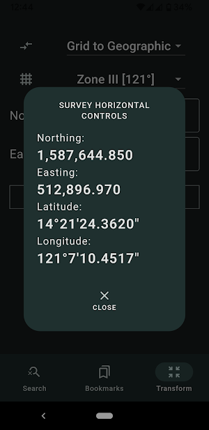 Survey Horizontal Controls Screenshot 3