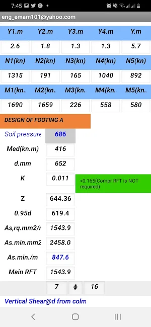 Strap Footing Design_BS811 Screenshot 2