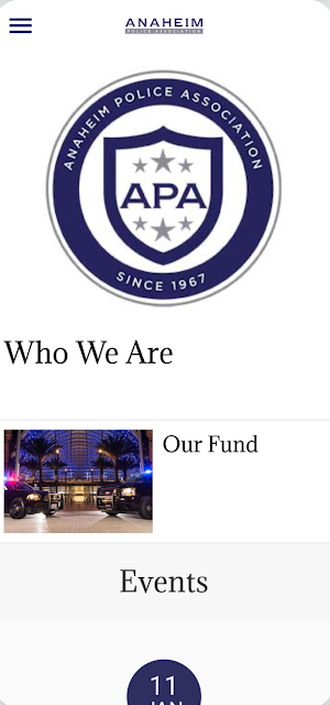 Anaheim Police Association Screenshot 0