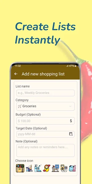 Easy Shopping List - Grocery Screenshot 2