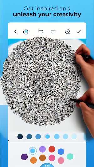 Coloring Mandala Games: Gliter Screenshot 0