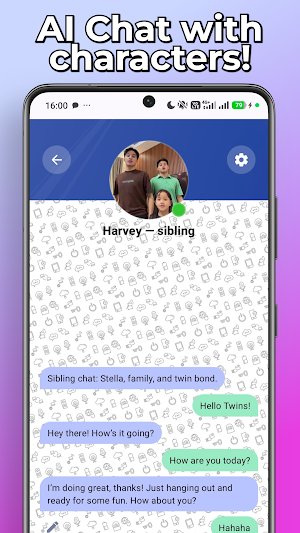 Harvey Twins Fake Call & Chat Screenshot 2