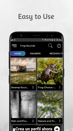 Frog Sounds for Sleep Screenshot 1