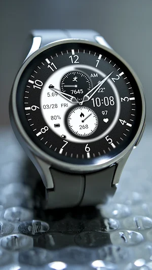 ZKin Watch Half Screen Black Screenshot 3