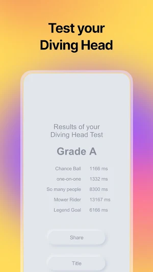 Diving Head Test Screenshot 0