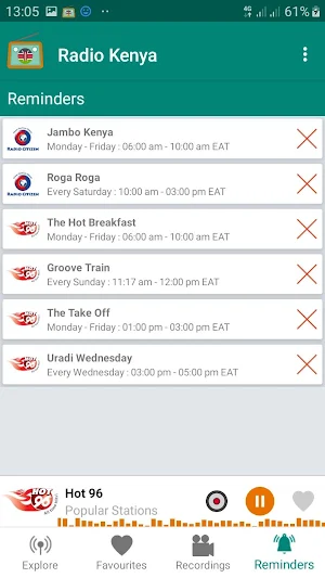 Radio Kenya : Record, Stream, Reminders on FM Free Screenshot 3