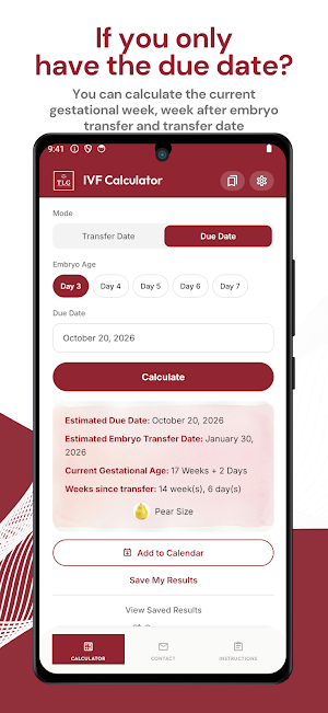IVF Pregnancy Calculator Screenshot 3