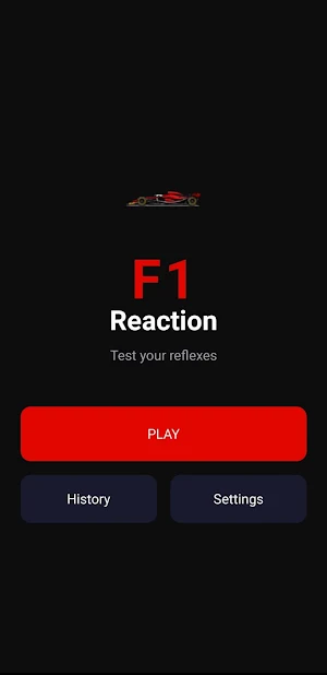 F1 Reaction - Reflex Game Screenshot 0