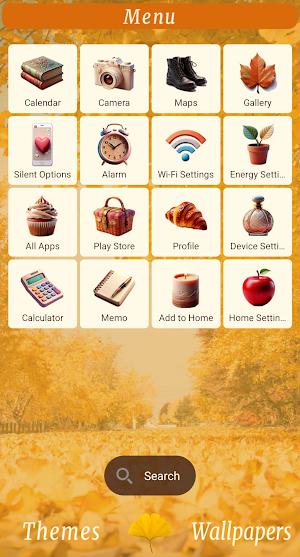 Yellow Trail Theme +HOME Screenshot 1