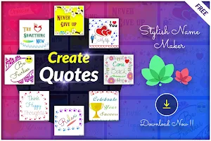 Stylish Name Maker and Quote Designs Screenshot 0