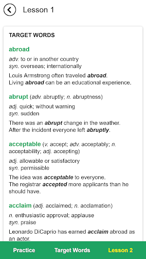 Essential Words for the TOEFL (7th edition) Screenshot 2
