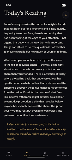 Aura: Energy & Personality Screenshot 1