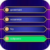 Spelling MCQ Type