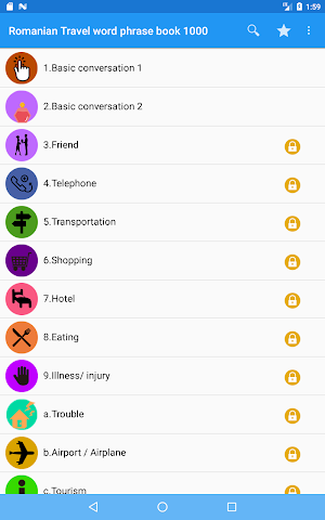 Romanian Travel word phrase book 1000 Screenshot 1