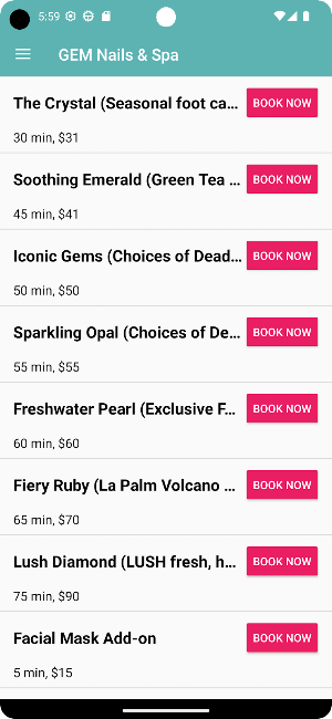 GEM Nails & Spa Screenshot 2