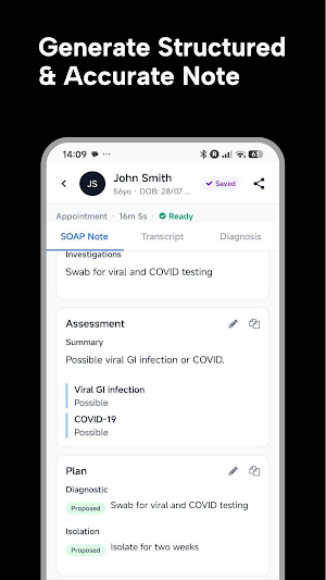 Newcare – AI for Clinicians Screenshot 1