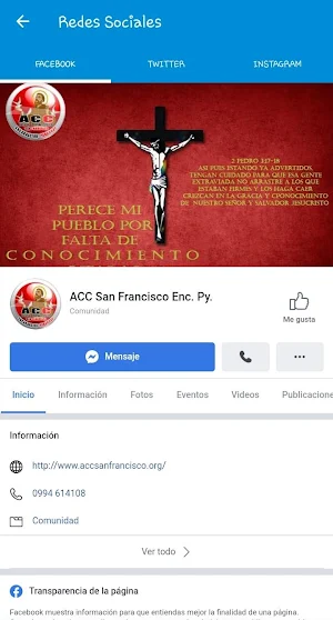 A.C.C. San Francisco - Encarnación - Paraguay Screenshot 2