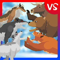 Wolf Fights Woodland Animals