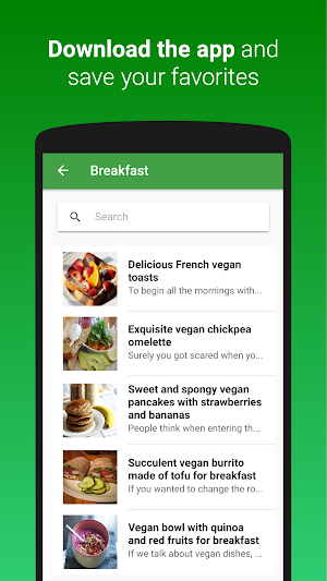 Vegan Recipes Screenshot 2