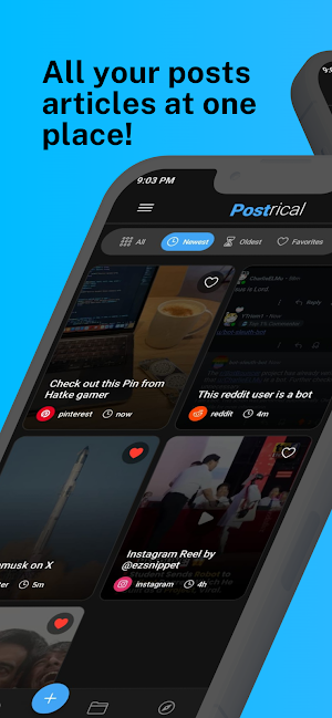 Postrical - Save Links & Urls Screenshot 0