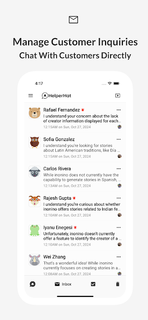 HelperHat – Live Chat Support Screenshot 3