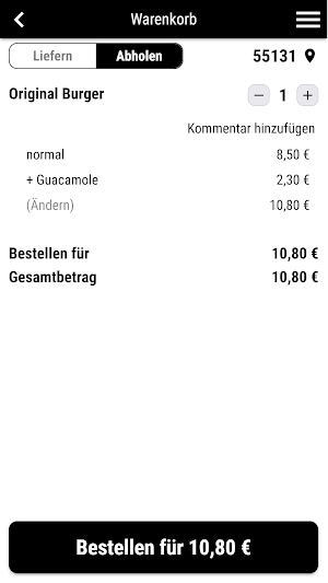Burgerliebling Lieferservice Screenshot 2