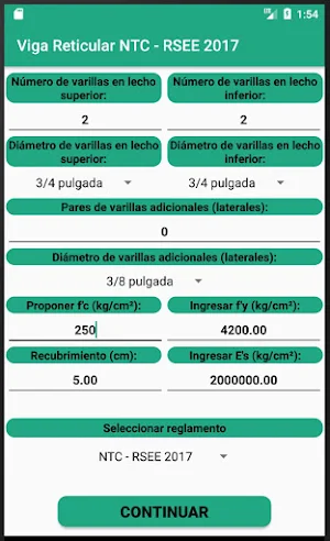 Diseño de vigas reticulares NTC - RSEE 2017 Screenshot 2