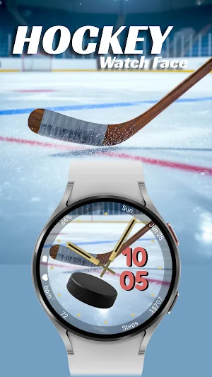 Hockey (Animated) - Watch Face Screenshot 0