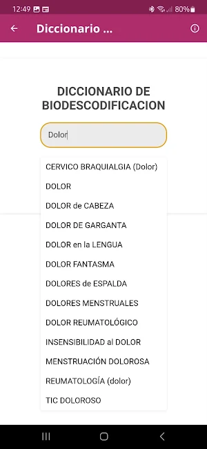 Biodecode: Dolores y emociones Screenshot 2