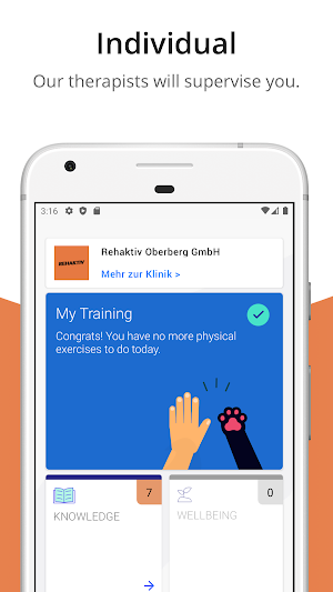 Rehaktiv Therapie-App Screenshot 0