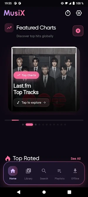 MusiX Pro Offline Music Player Screenshot 0