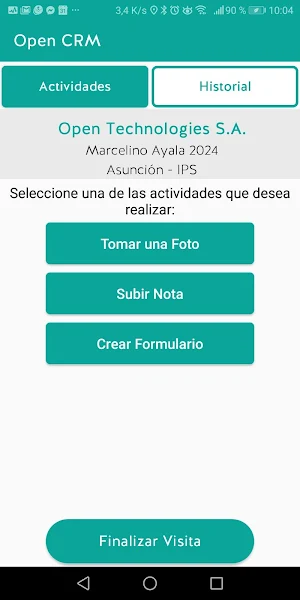 COMEPAR Visitas Screenshot 0