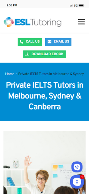 ESL Tutoring Services Screenshot 1