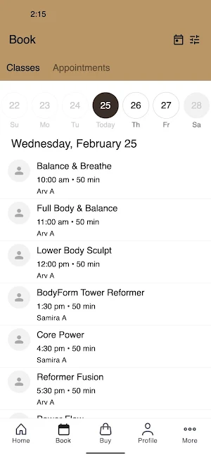 Bodyform Pilates Screenshot 1