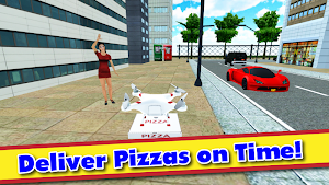 Drone Pizza Delivery 3D Screenshot 0