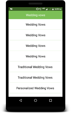 Wedding vows Screenshot 1