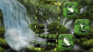 Forest Waterfall Theme Screenshot 0