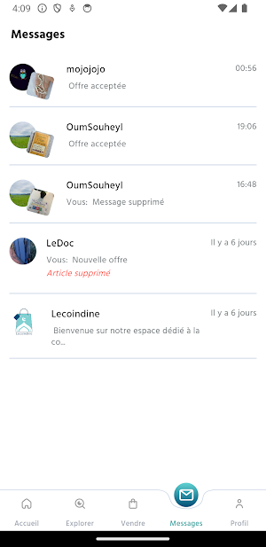 Lecoindine : le marché éthique Screenshot 2