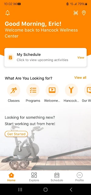 Hancock Wellness Center Screenshot 1