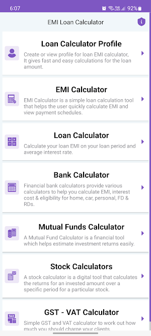 LoanCash : EMI Loan Calculator Screenshot 0