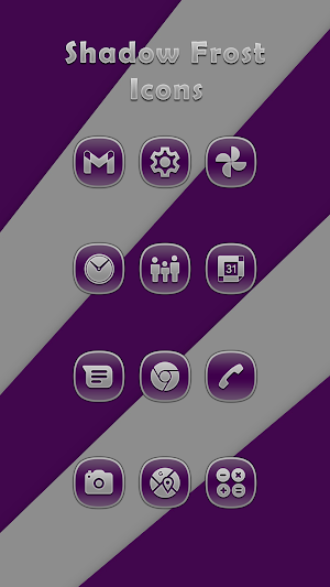 Shadow Frost Purple Icons Screenshot 0