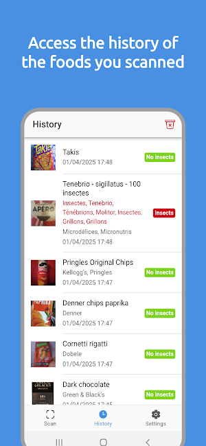Insect Scan - Food Scanner Screenshot 3