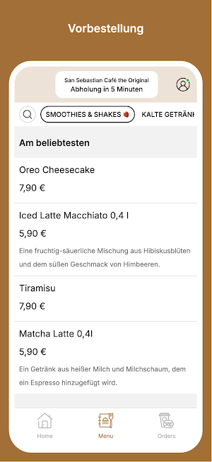 San Sebastian Café Screenshot 1