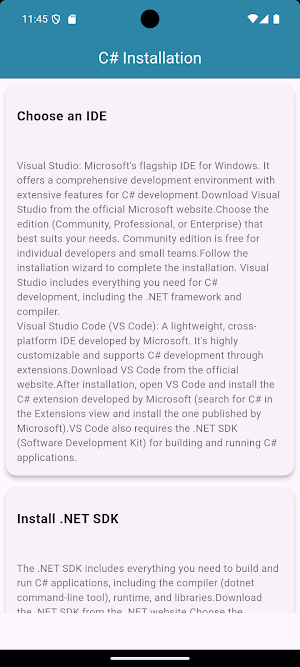 Learn C# Screenshot 1
