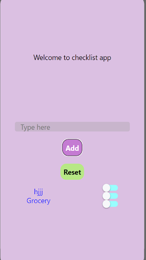 Checklist by Nusaiba Screenshot 1
