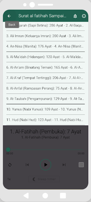AL Quran Mp3 (Terjemah Audio) Screenshot 3